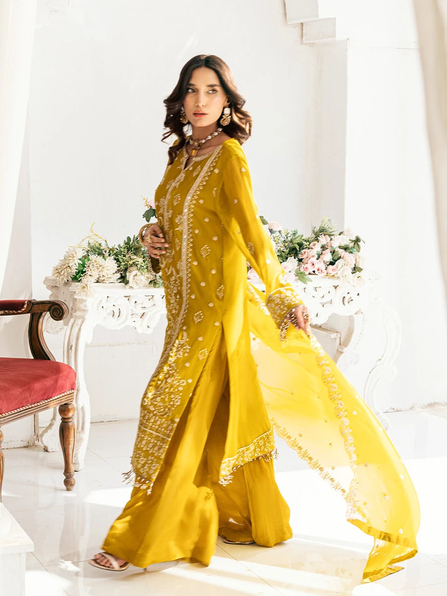 Salitex | Signature Festive Chiffon | SUNS7CH041UT - Official Salitex stockist in UK - Sakeena London