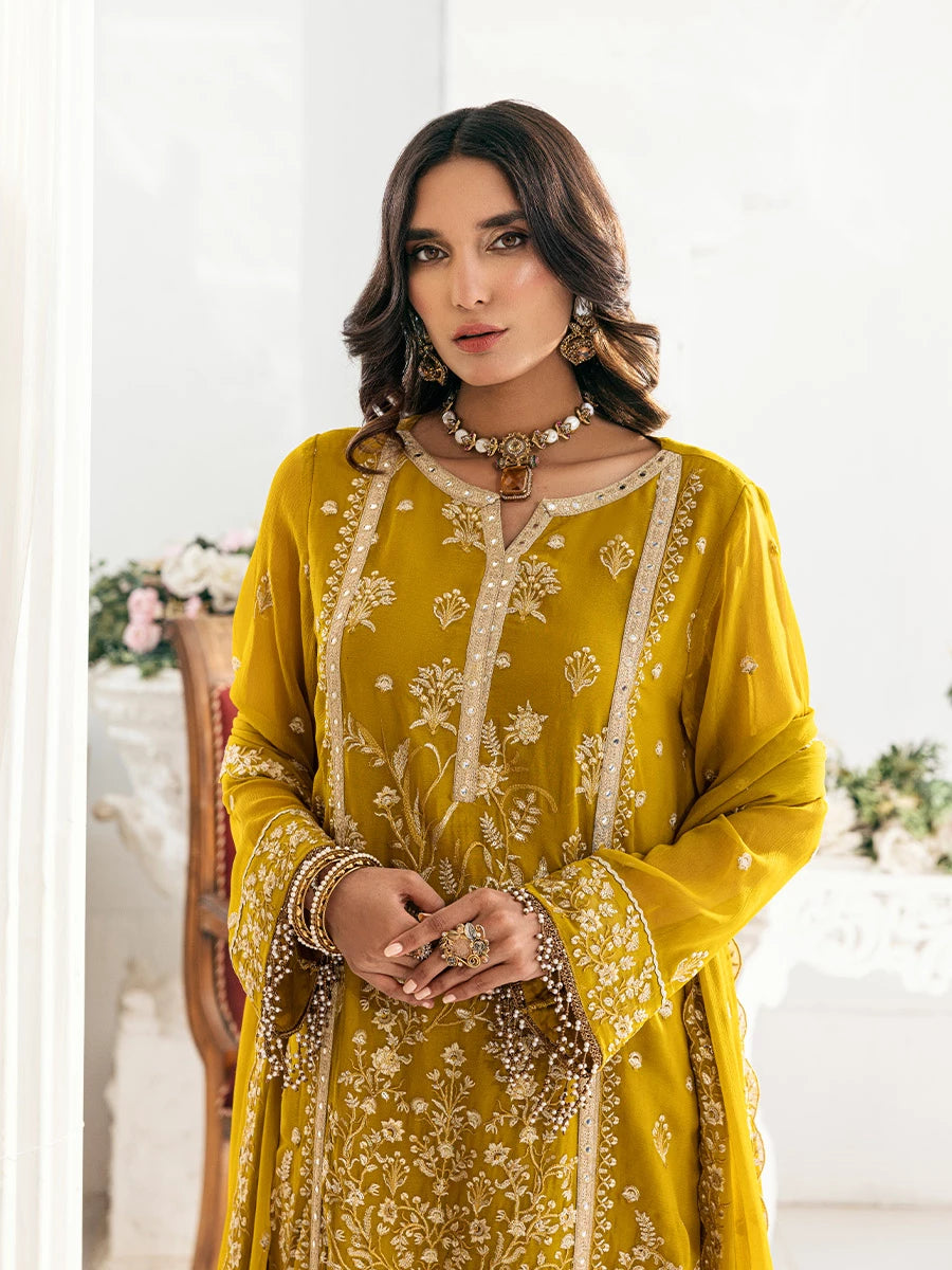 Salitex | Signature Festive Chiffon | SUNS7CH041UT - Official Salitex stockist in UK - Sakeena London