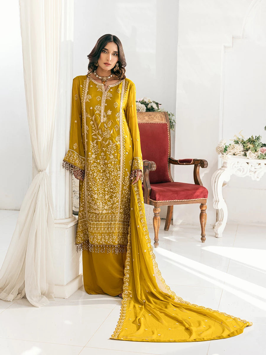 Salitex | Signature Festive Chiffon | SUNS7CH041UT - Official Salitex stockist in UK - Sakeena London