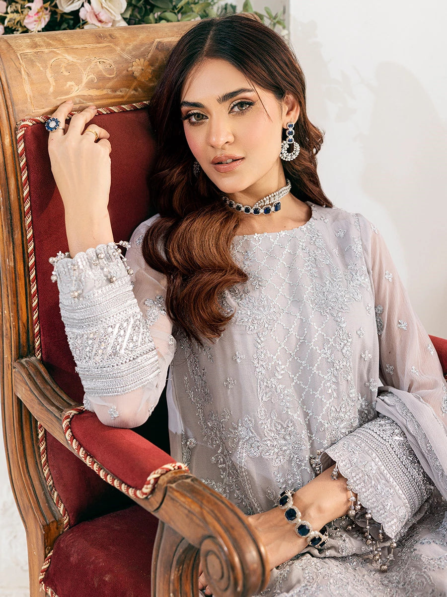 Salitex | Signature Festive Chiffon | SUNS7CH034UT - Official Salitex stockist in UK - Sakeena London