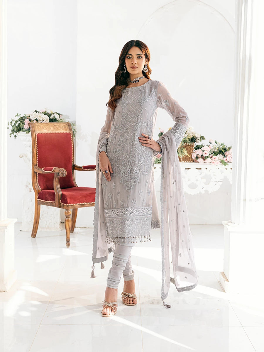 Salitex | Signature Festive Chiffon | SUNS7CH034UT - Official Salitex stockist in UK - Sakeena London