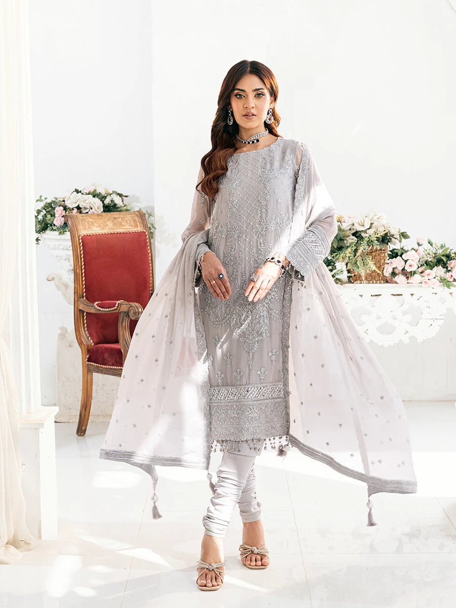 Salitex | Signature Festive Chiffon | SUNS7CH034UT - Official Salitex stockist in UK - Sakeena London