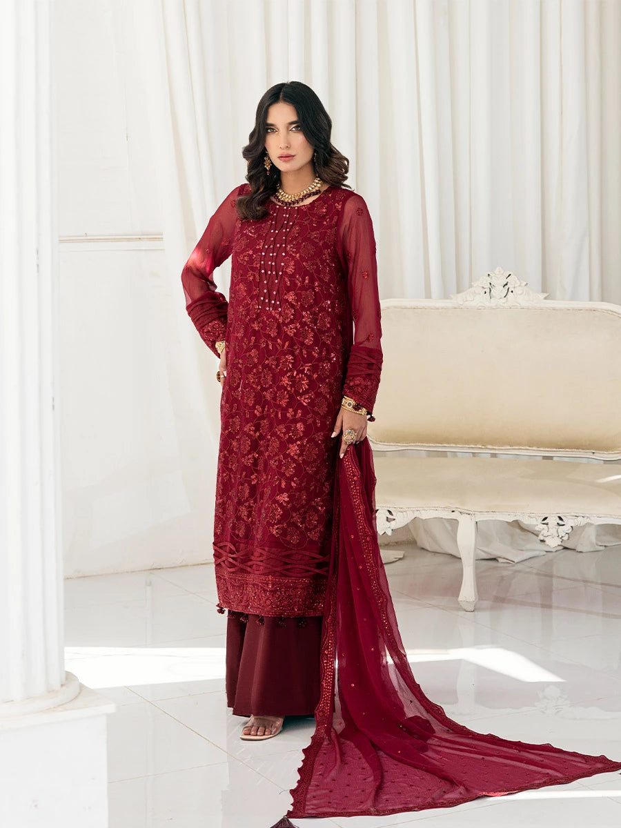 Salitex | Signature Festive Chiffon | SUNS7CH026UT - Official Salitex stockist in UK - Sakeena London