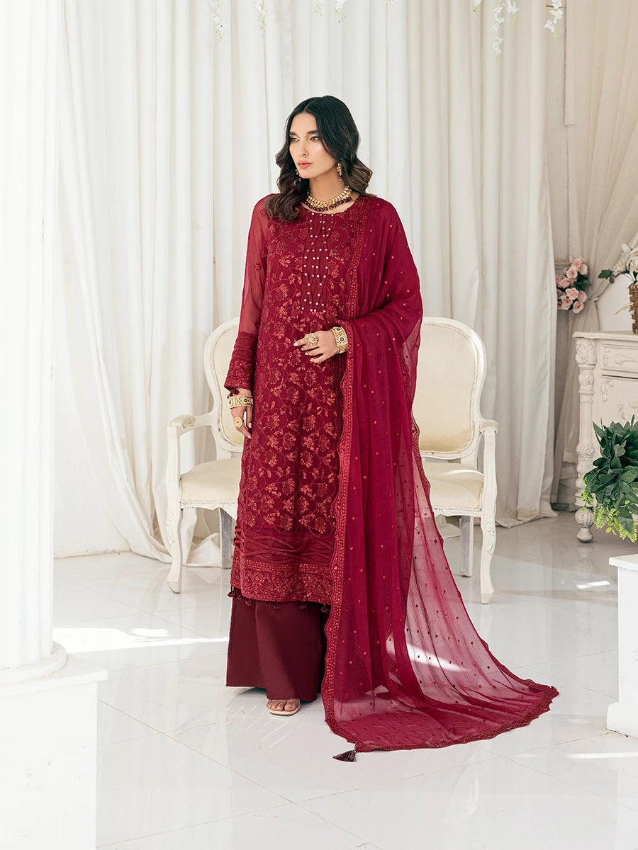 Salitex | Signature Festive Chiffon | SUNS7CH026UT - Official Salitex stockist in UK - Sakeena London