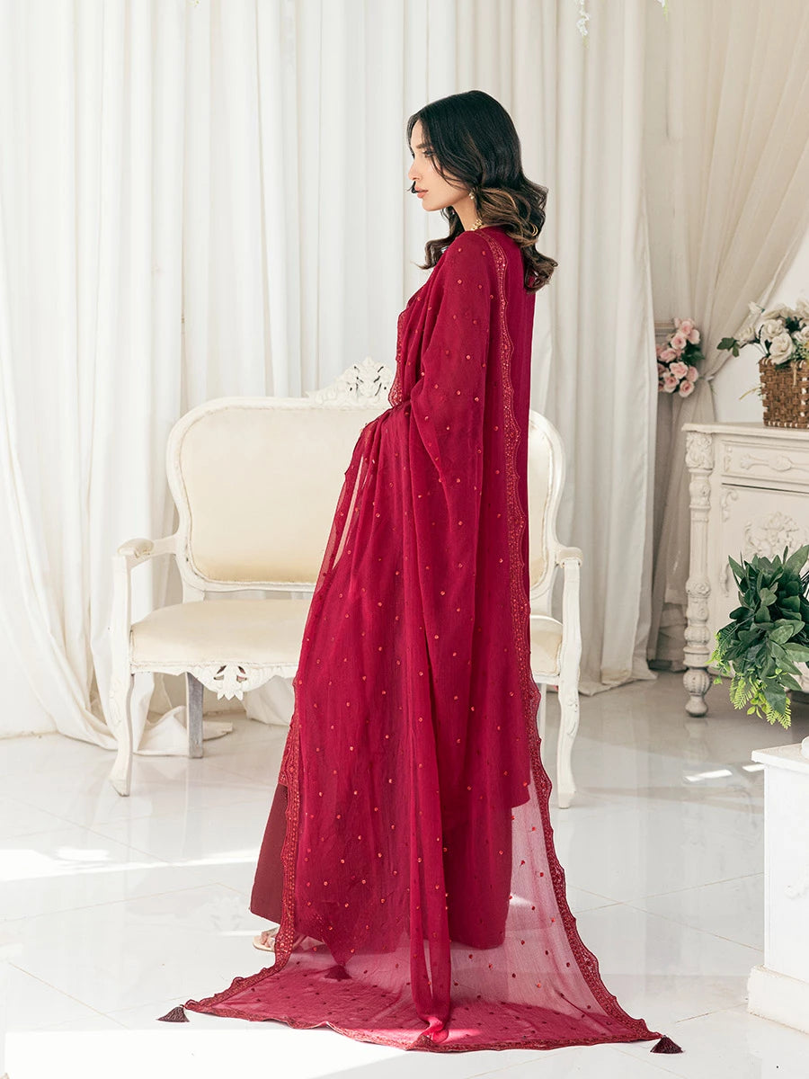 Salitex | Signature Festive Chiffon | SUNS7CH026UT - Official Salitex stockist in UK - Sakeena London