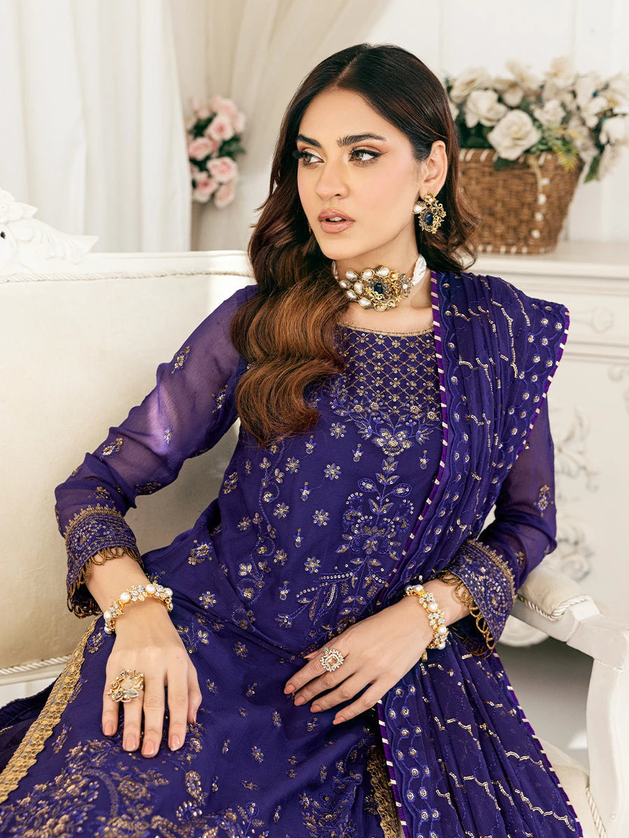 Salitex | Signature Festive Chiffon | SUNS7CH046UT - Official Salitex stockist in UK - Sakeena London