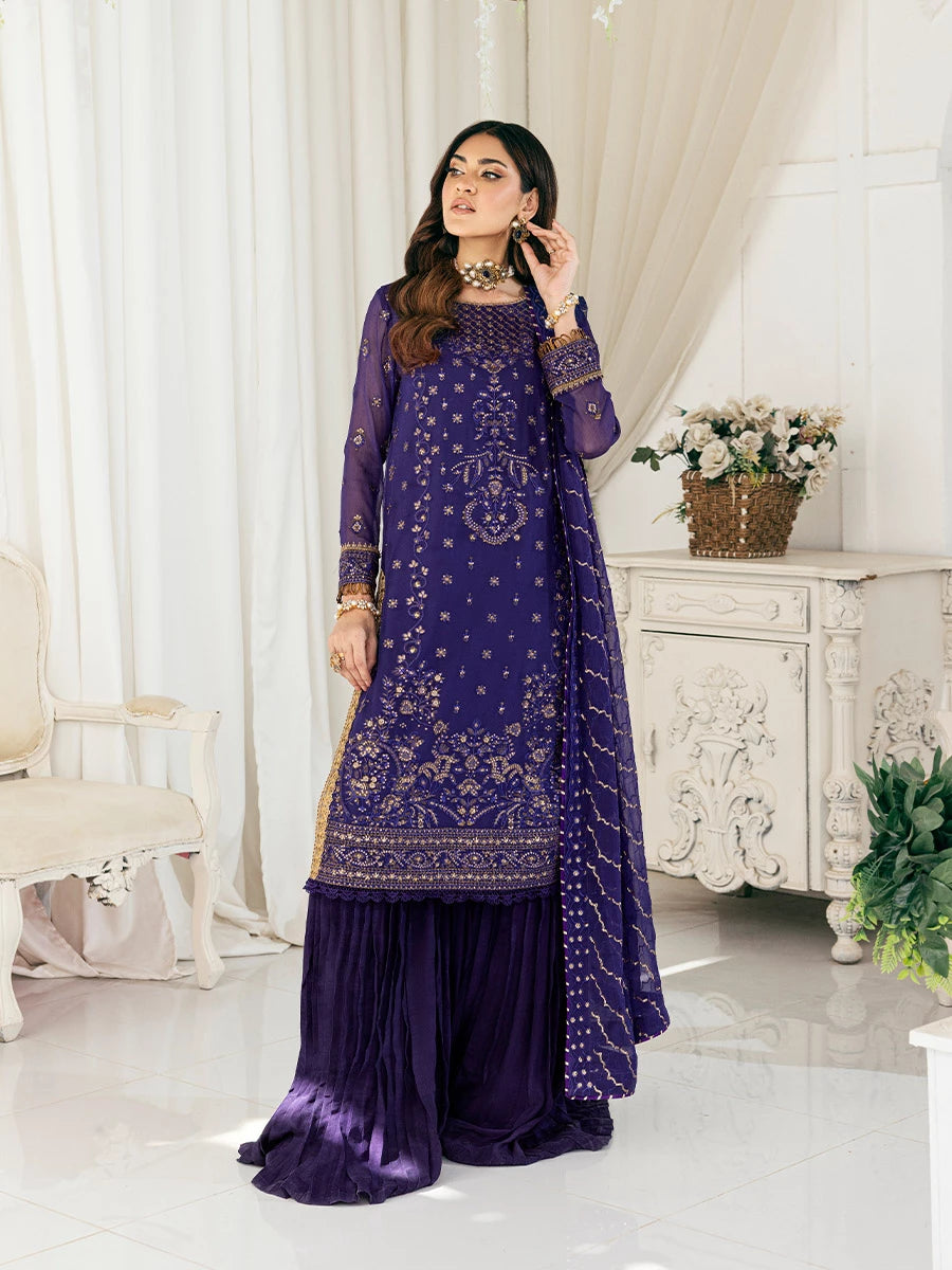 Salitex | Signature Festive Chiffon | SUNS7CH046UT - Official Salitex stockist in UK - Sakeena London
