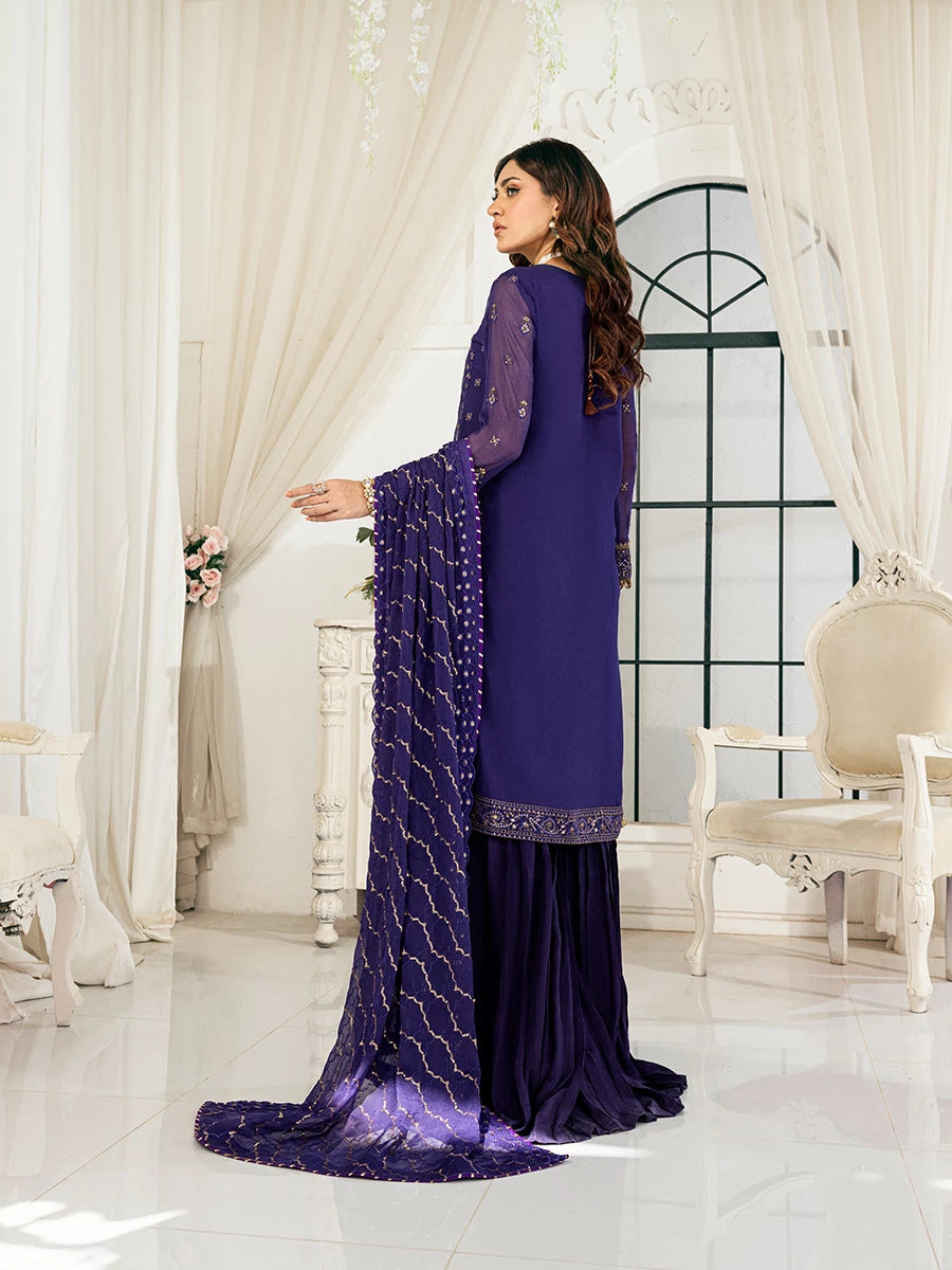 Salitex | Signature Festive Chiffon | SUNS7CH046UT - Official Salitex stockist in UK - Sakeena London