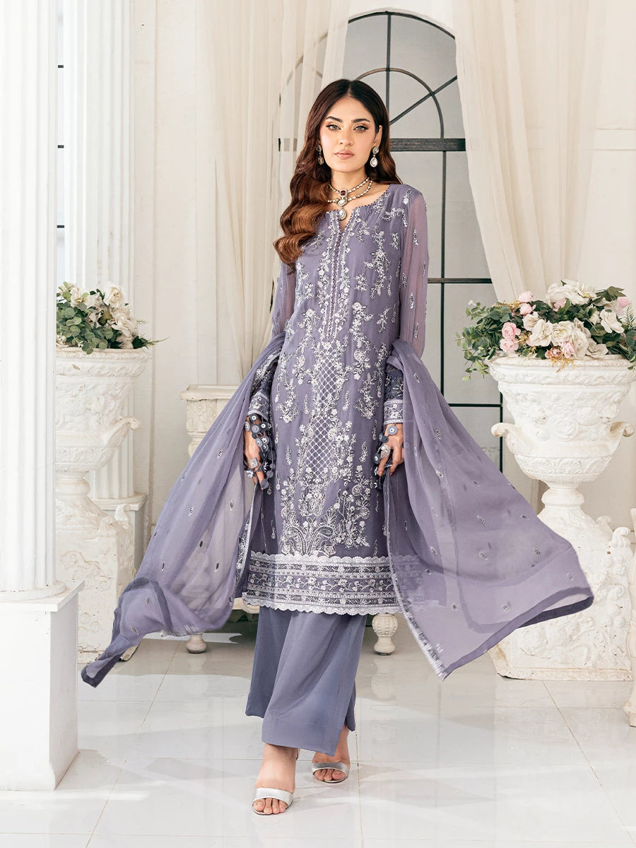 Salitex | Signature Festive Chiffon | SUNS7CH047UT - Official Salitex stockist in UK - Sakeena London