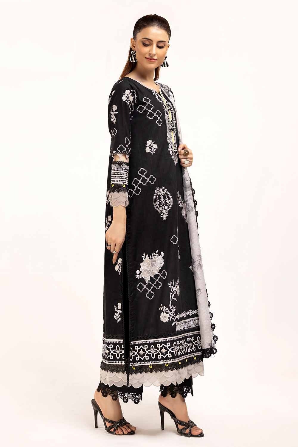 Gul Ahmed | Winter Collection 24 | Zari Jacquard Dupatta ST-42010 - Official Gul Ahmed stockist in UK - Sakeena London