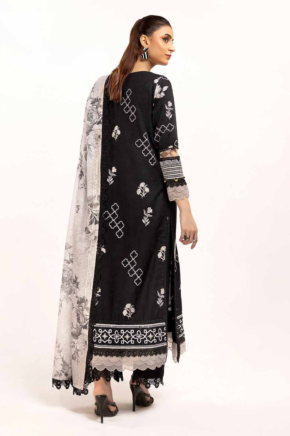 Gul Ahmed | Winter Collection 24 | Zari Jacquard Dupatta ST-42010 - Official Gul Ahmed stockist in UK - Sakeena London
