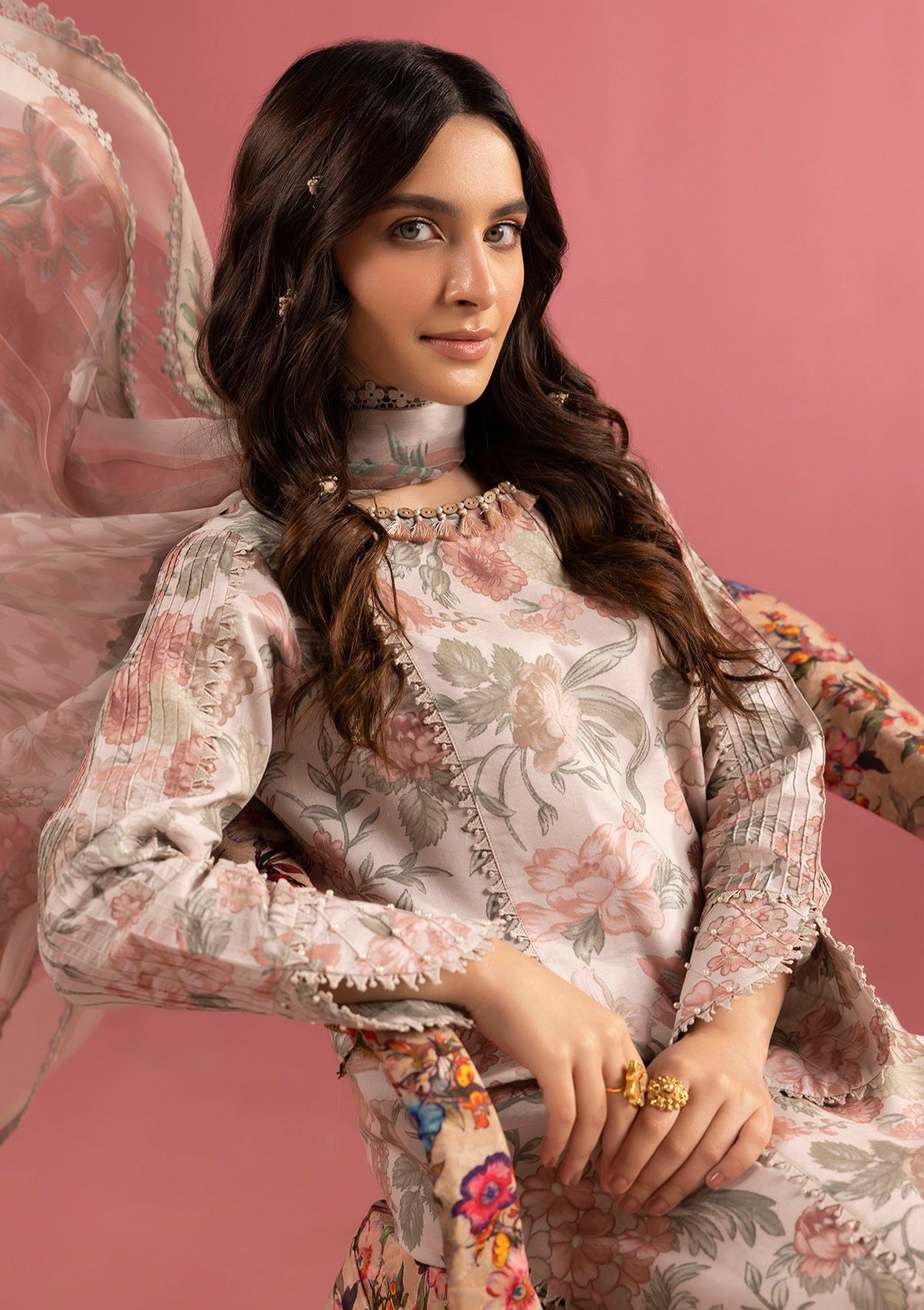 Lawn Collection - Alizeh - Sheen - ALS24#08 - SUNSET BLUSH