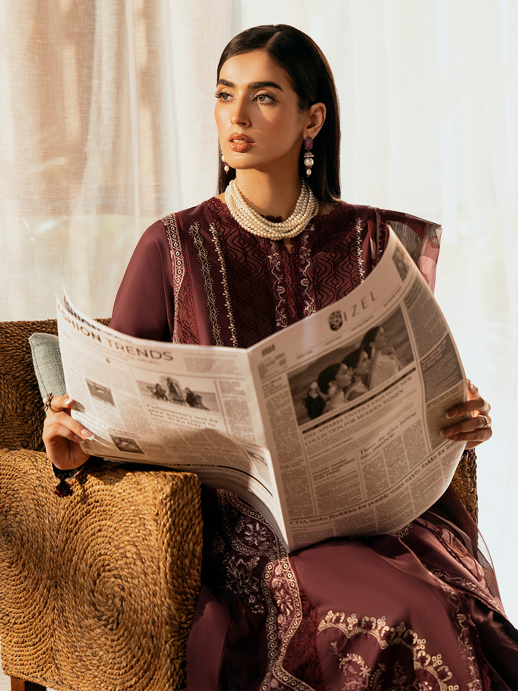 Izel | Dastak Luxury Lawn | TABEER - Official Izel stockist in UK - Sakeena London