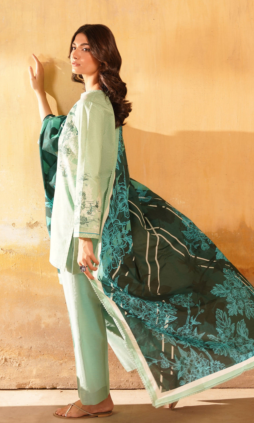 Sahar | Selene Vol 2 | Celadon Bloom - Official Sahar stockist in UK - Sakeena London