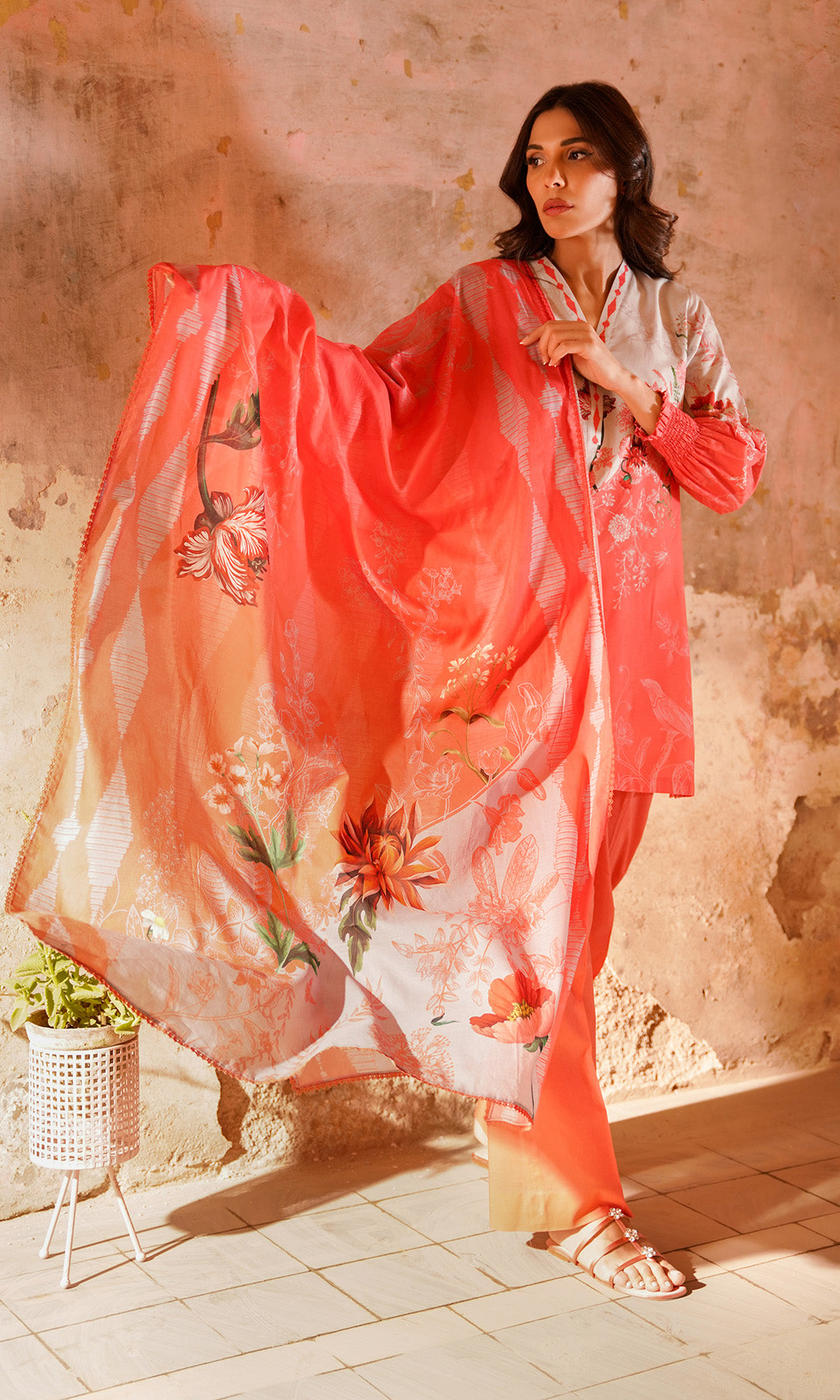 Sahar | Selene Vol 2 | Scarlet Coral - Official Sahar stockist in UK - Sakeena London