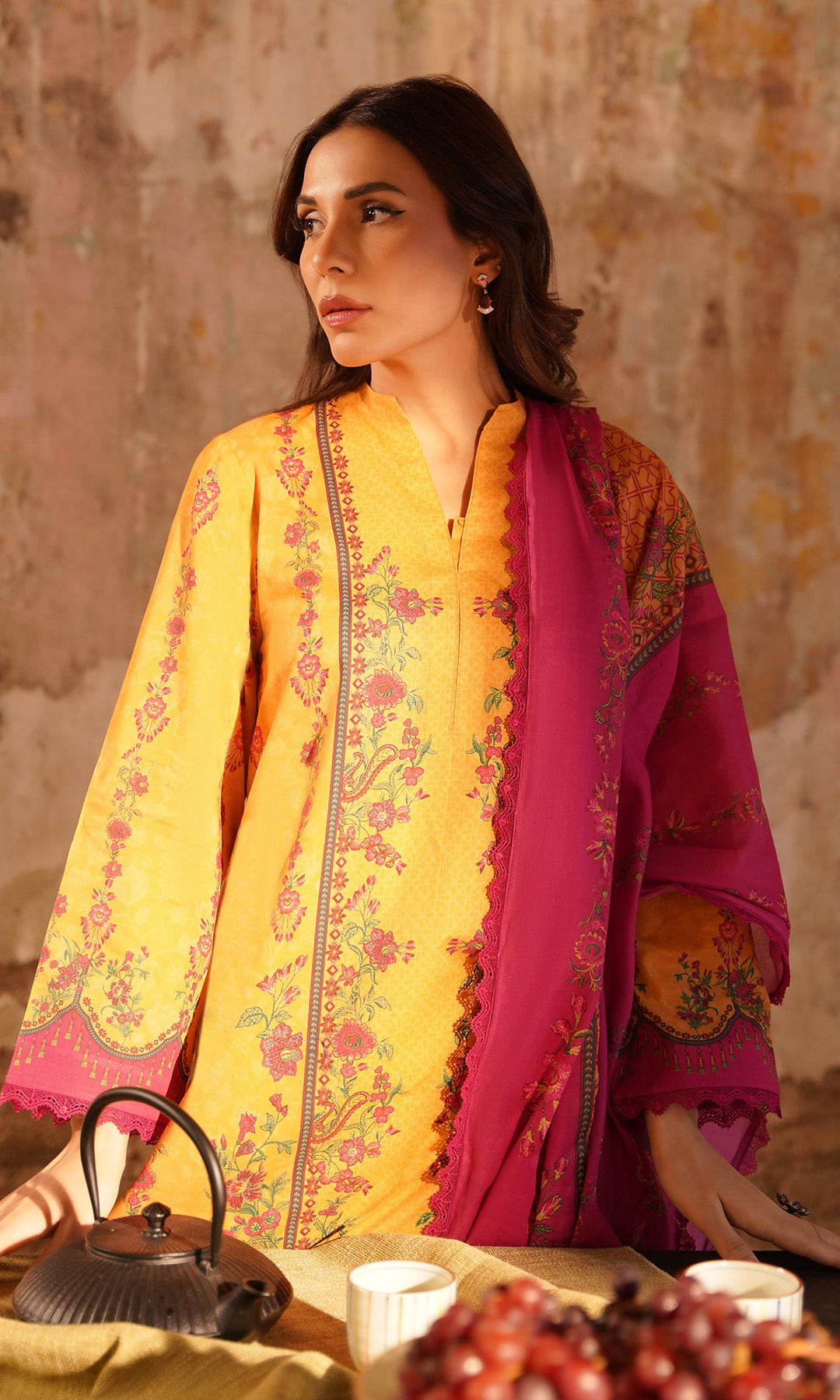 Sahar | Selene Vol 2 | Marigold Magenta - Official Sahar stockist in UK - Sakeena London
