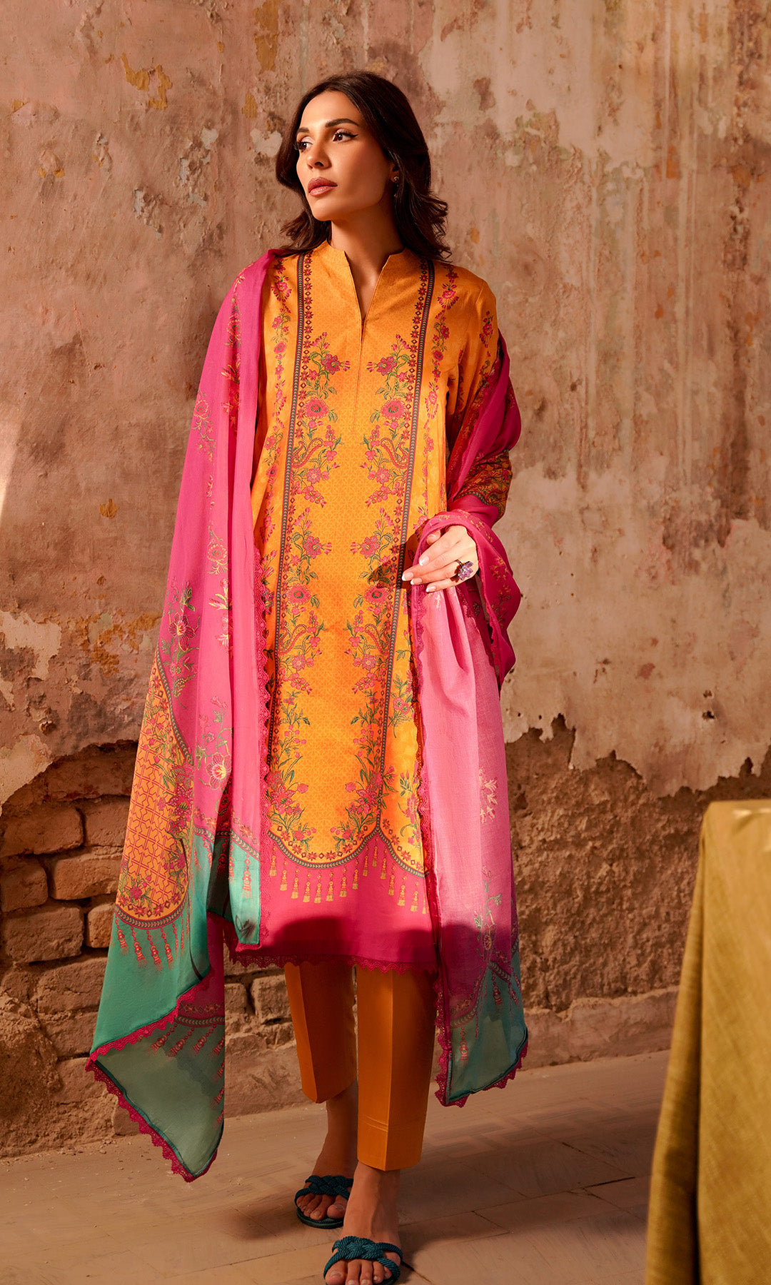 Sahar | Selene Vol 2 | Marigold Magenta - Official Sahar stockist in UK - Sakeena London