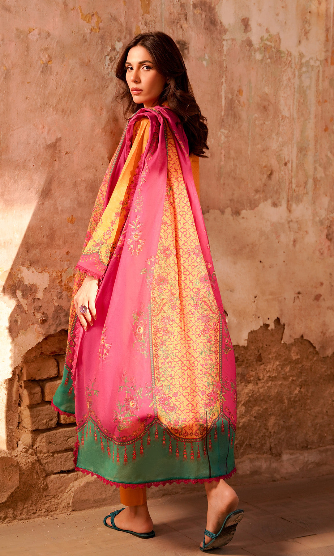 Sahar | Selene Vol 2 | Marigold Magenta - Official Sahar stockist in UK - Sakeena London