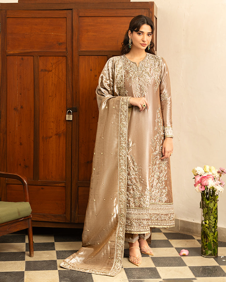 Mushq | Sunehri Lama Silk | Uswah