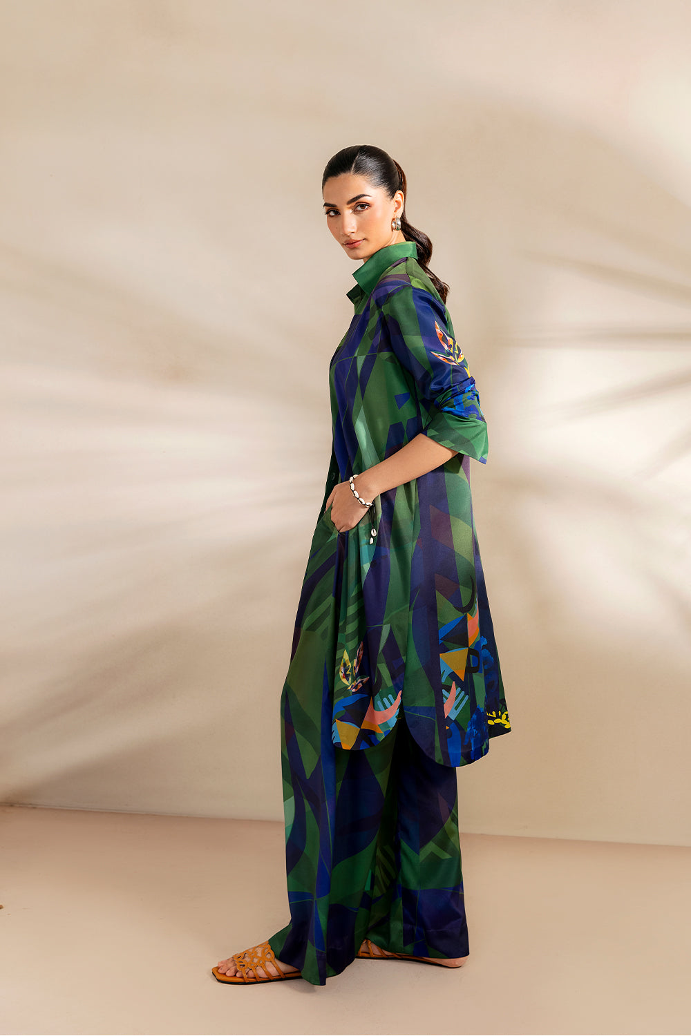 Saira Rizwan | Silk Coords 25 | SHORELINE SERENADE - SRSP-25-08 - Official Saira Rizwan stockist in UK - Sakeena London