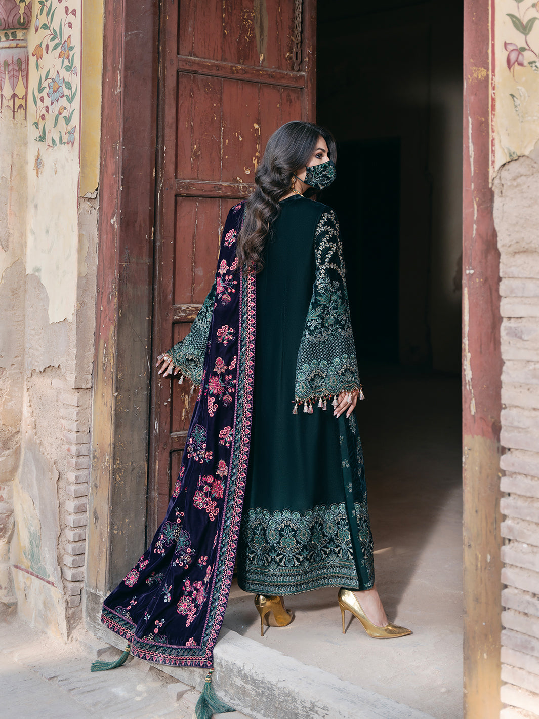 Flossie | Siara Velvet Formals | V-102 - A - Official Flossie stockist in UK - Sakeena London