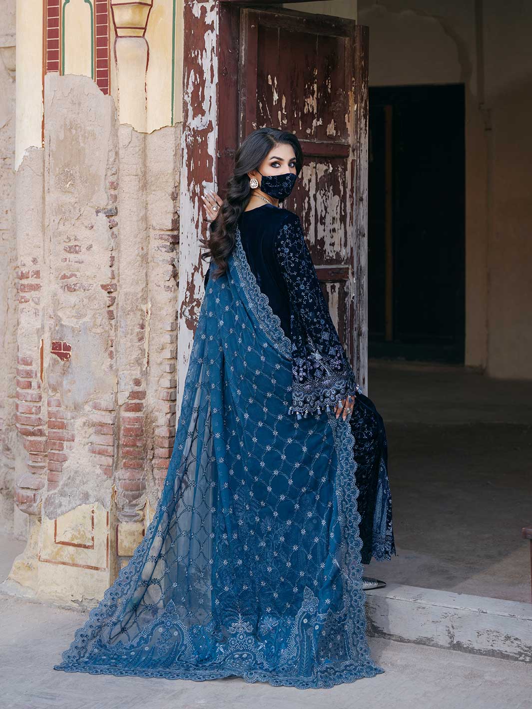 Flossie | Siara Velvet Formals | V-105 - A - Official Flossie stockist in UK - Sakeena London