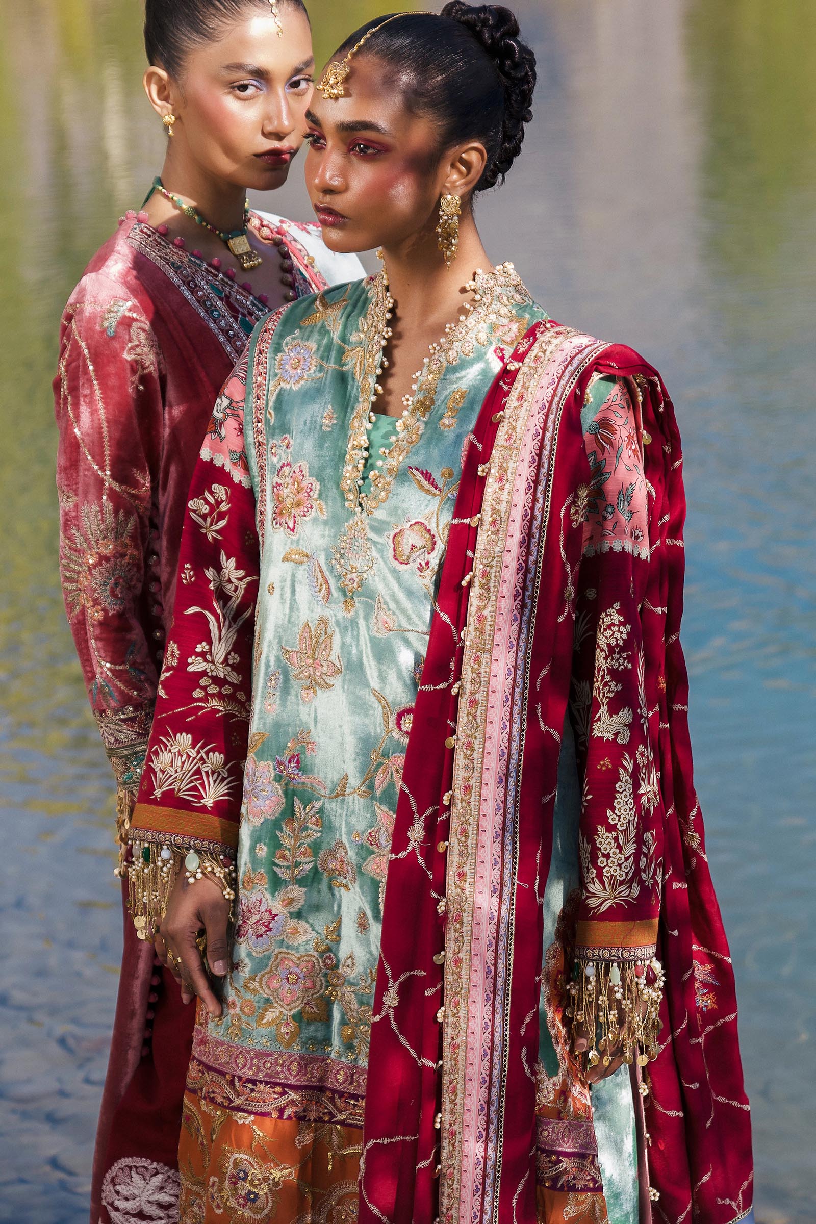 Sana Safinaz | Winter Shawl 24 | V241-006-3CP - Official Sana Safinaz stockist in UK - Sakeena London