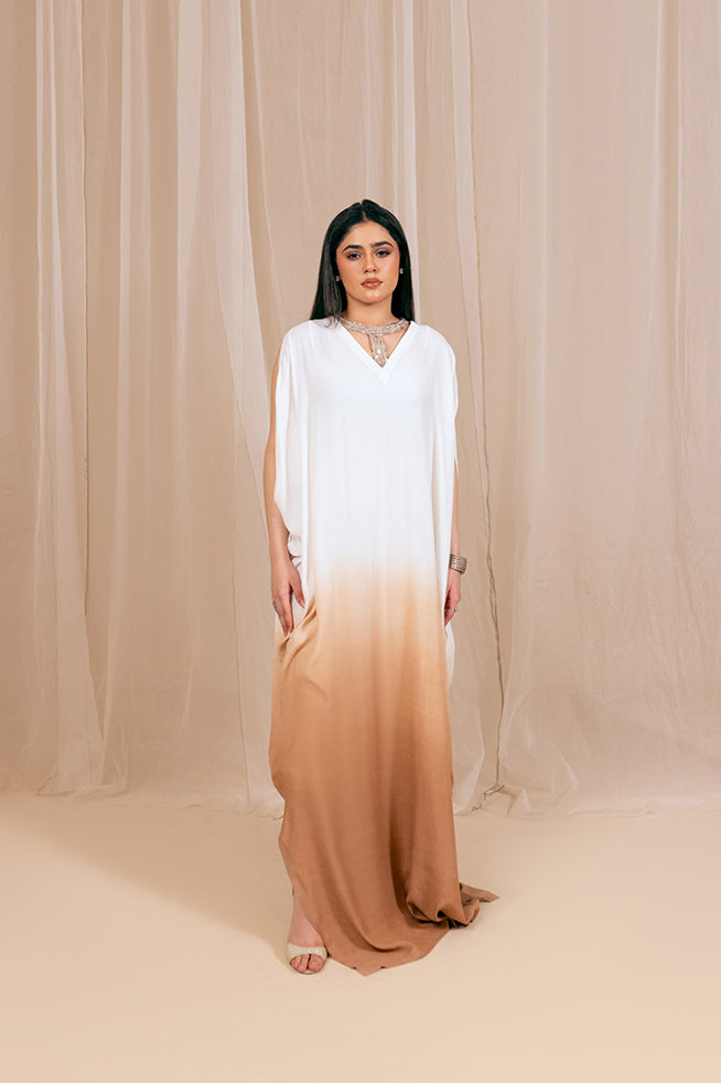 Fozia Khalid | Kaftaan | Ombre Whisper - Official Fozia Khalid stockist in UK - Sakeena London