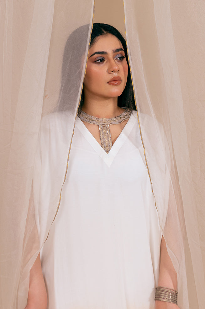 Fozia Khalid | Kaftaan | Ombre Whisper - Official Fozia Khalid stockist in UK - Sakeena London