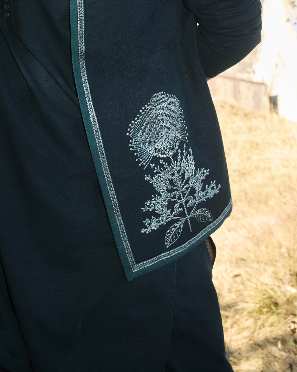 Pakistani Menswear | SLATE - WAISTCOAT - Official Jugnu stockist in UK - Sakeena London