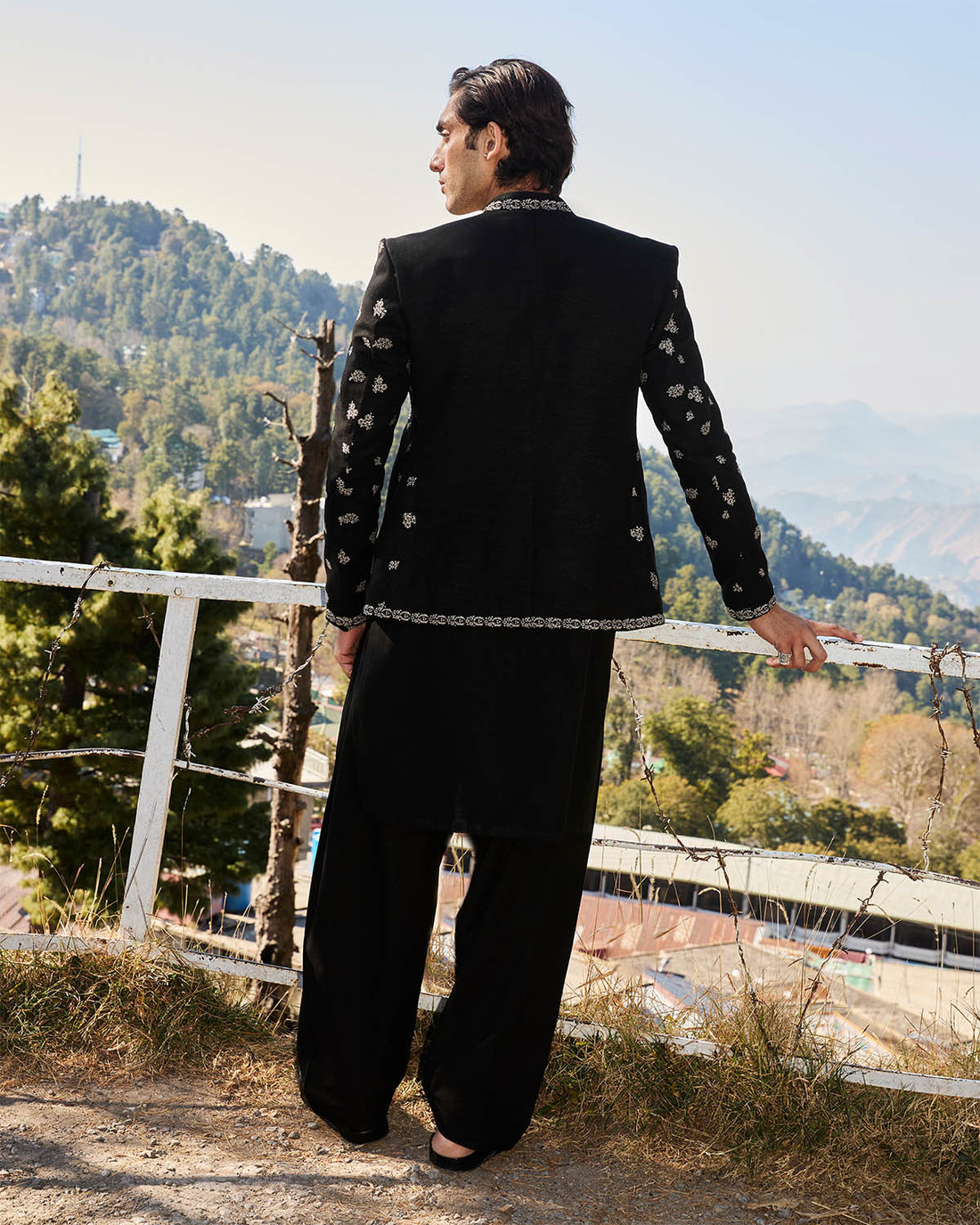 Pakistani Menswear | SHADOW - BLAZER - Official Jugnu stockist in UK - Sakeena London