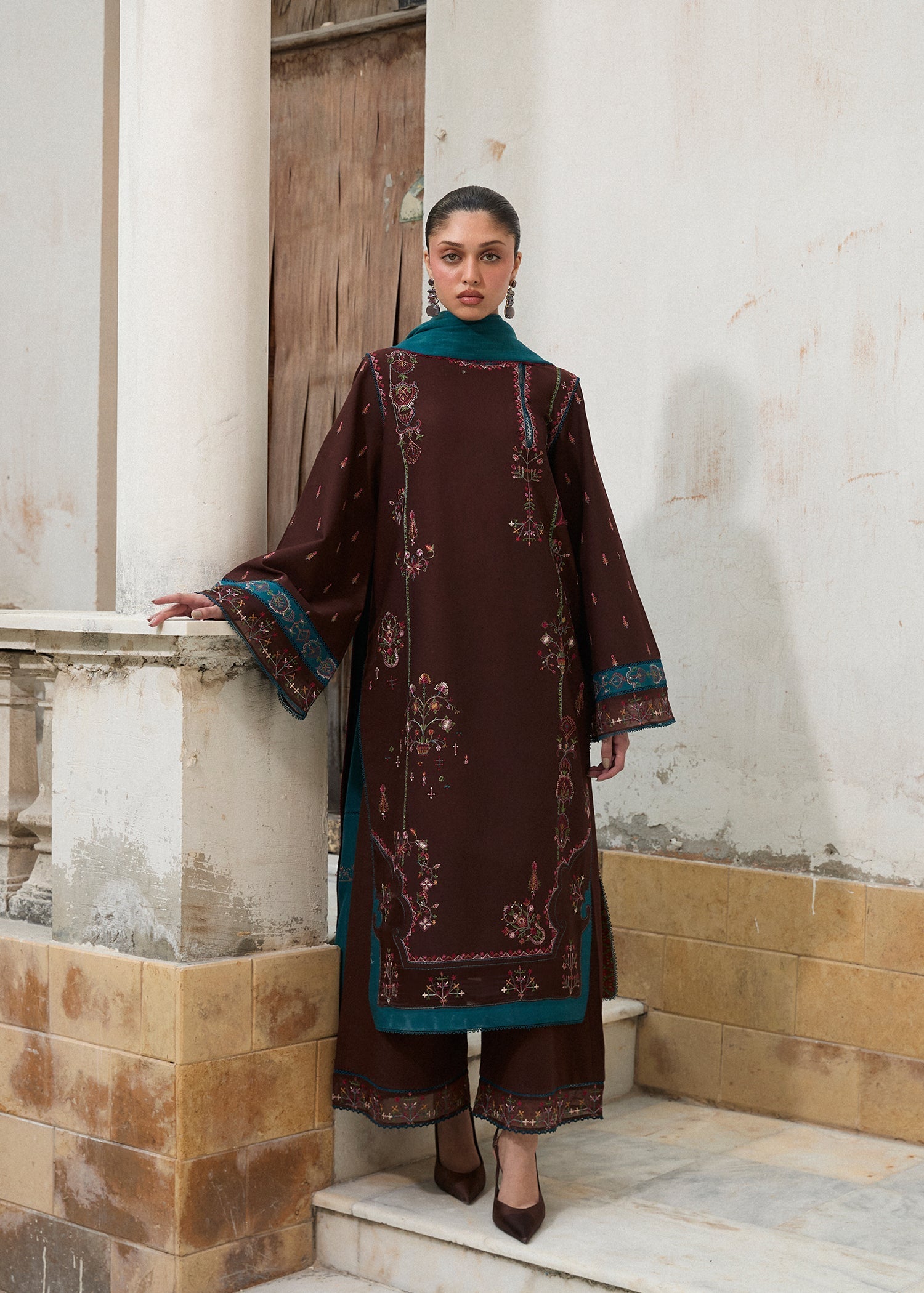 Hussain Rehar | Khaddar Pret 25 | MOCHA - Official Hussain Rehar stockist in UK - Sakeena London