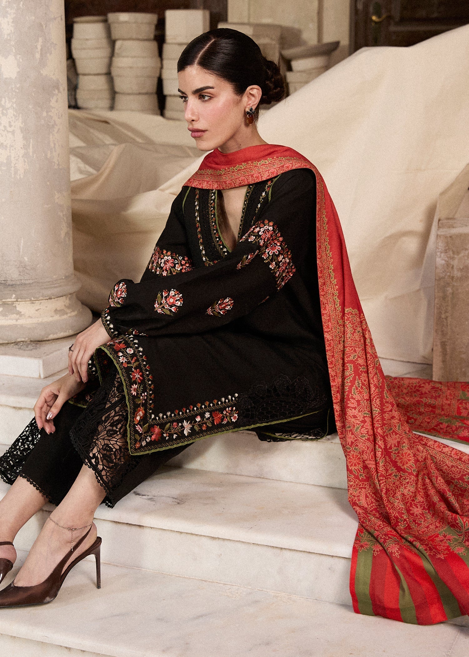Hussain Rehar | Khaddar Pret 25 | SIYAH - Official Hussain Rehar stockist in UK - Sakeena London