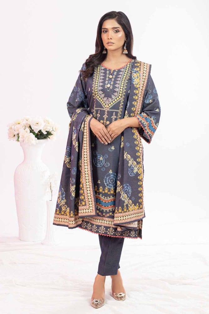 Gul Ahmed | Winter Collection 24 | Suit WNS-32213 A - Official Gul Ahmed stockist in UK - Sakeena London