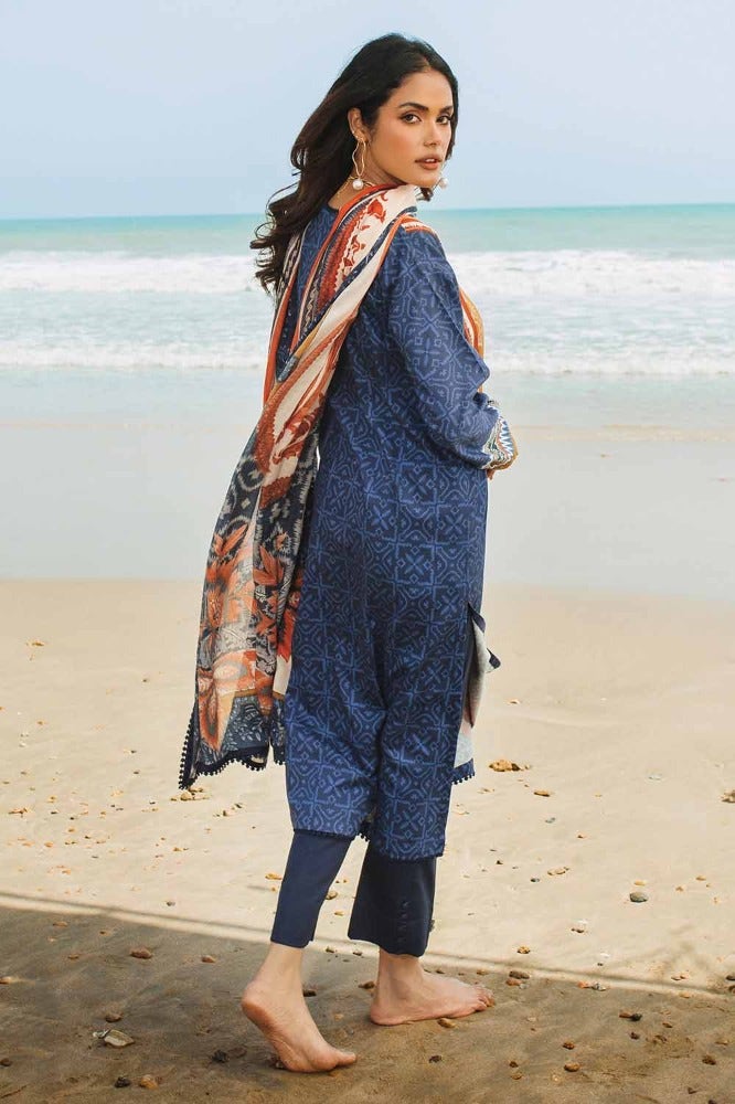 Gul Ahmed | Winter Collection 24 | Cotton Net Dupatta CD-32008 - Official Gul Ahmed stockist in UK - Sakeena London