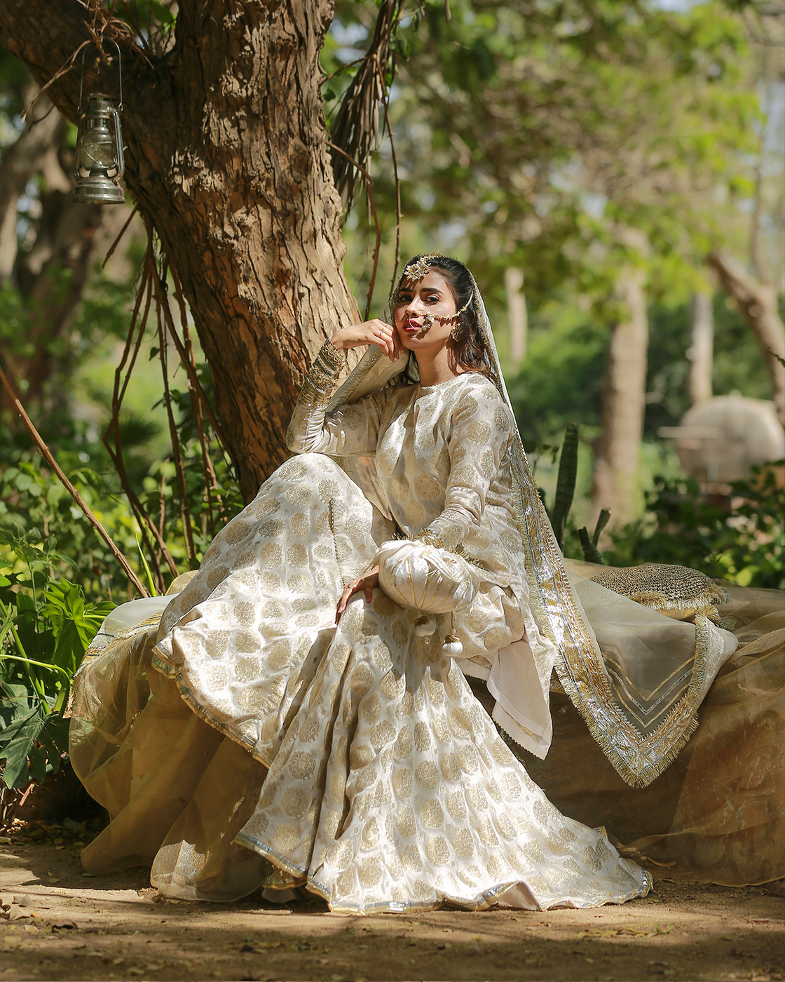 Zar | Gharara Formals | White - Official Zar stockist in UK - Sakeena London