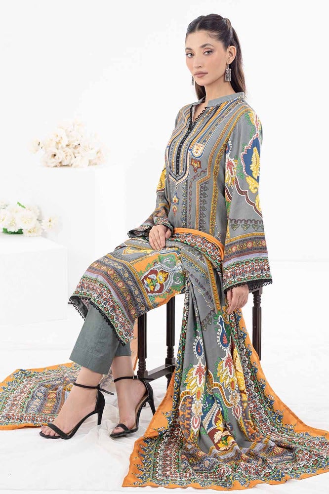 Gul Ahmed | Winter Collection 24 | Suit WNS-32297 B - Official Gul Ahmed stockist in UK - Sakeena London