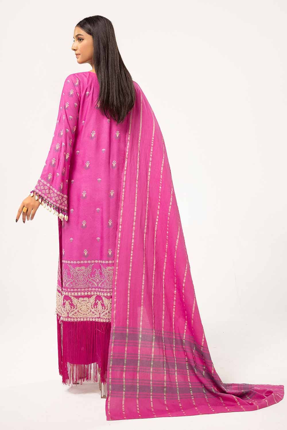 Gul Ahmed | Winter Collection 24 | Yarn Dyed Dupatta YD-42001 - Official Gul Ahmed stockist in UK - Sakeena London