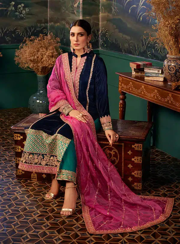 Zainab Chottani | Luxury Velvet Collection 23 | Amira - Official Zainab Chottani stockist in UK - Sakeena London