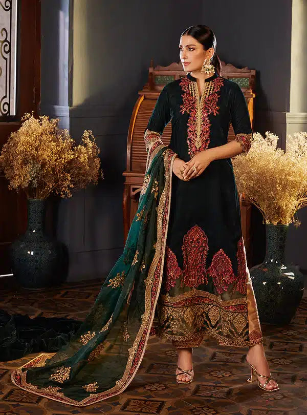 Zainab Chottani | Luxury Velvet Collection 23 | Zelena - Official Zainab Chottani stockist in UK - Sakeena London