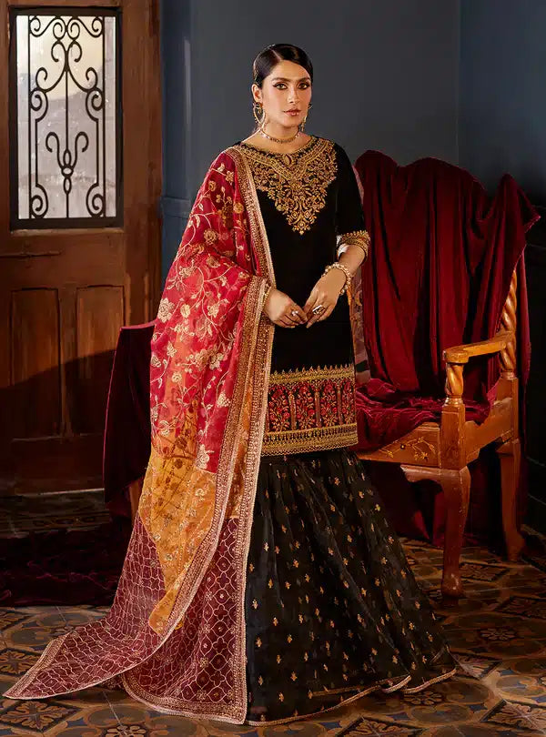 Zainab Chottani | Luxury Velvet Collection 23 | Mehr Mah - Official Zainab Chottani stockist in UK - Sakeena London