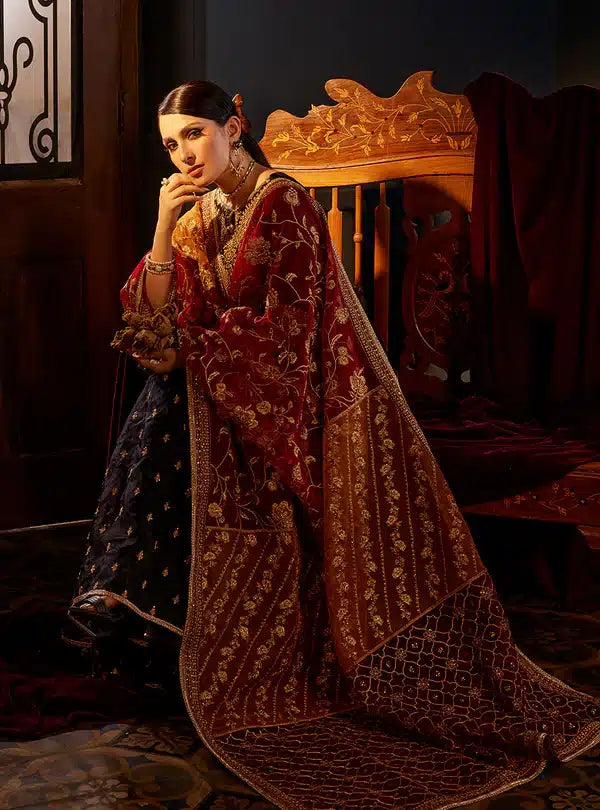 Zainab Chottani | Luxury Velvet Collection 23 | Mehr Mah - Official Zainab Chottani stockist in UK - Sakeena London