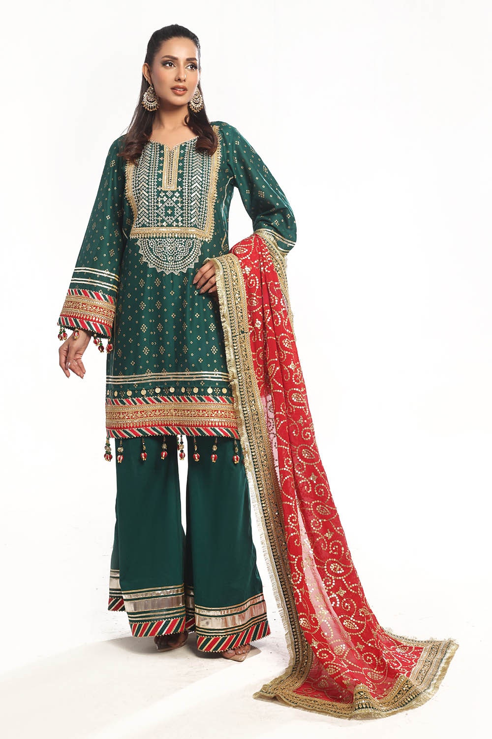 Gul Ahmed | Chunri Lawn 25 | BM-52024 - Official Gul Ahmed stockist in UK - Sakeena London